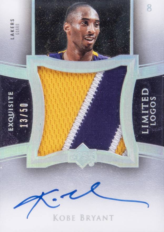 2004 Upper Deck Exquisite Collection Limited Logos Autograph Patch Kobe Bryant #LL-KB2 Basketball Card