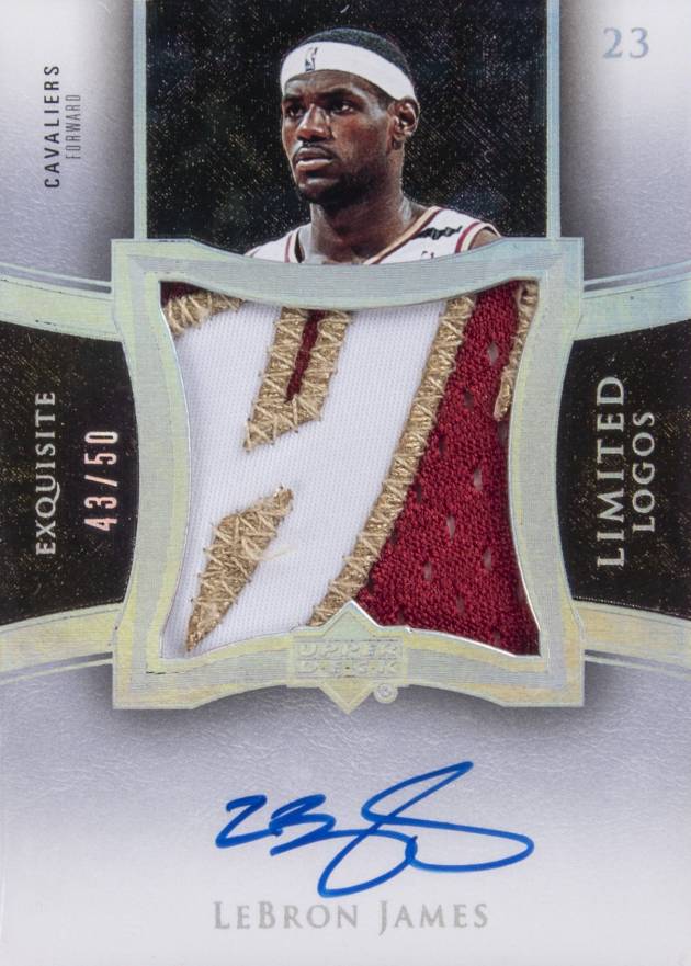 2004 Upper Deck Exquisite Collection Limited Logos Autograph Patch LeBron James #LL-LJ1 Basketball Card
