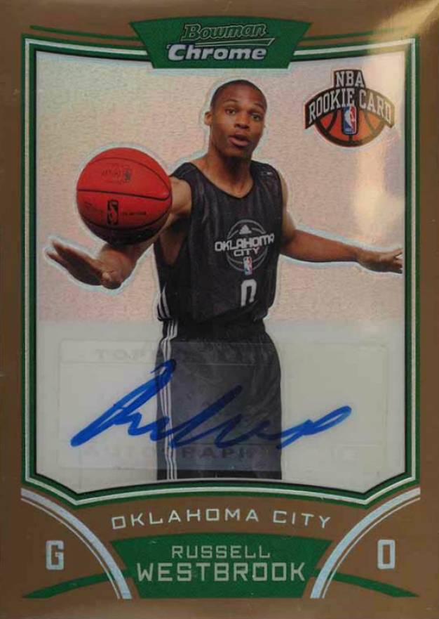 2008 Bowman Chrome Russell Westbrook #154 Basketball Card