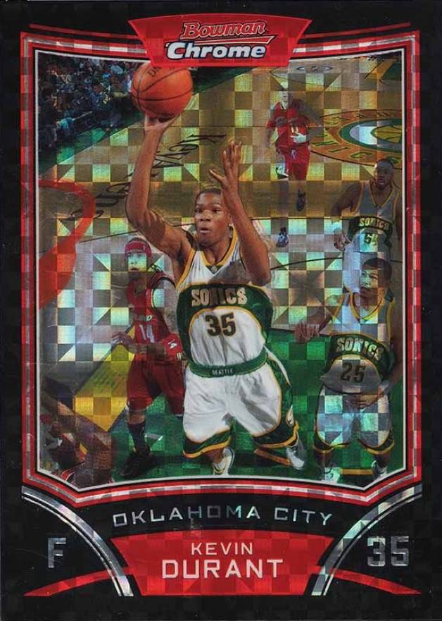 2008 Bowman Chrome Kevin Durant #69 Basketball Card