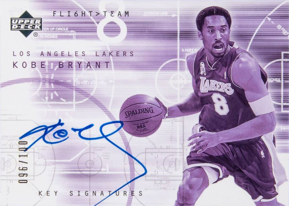 2001  Upper Deck Flight Team Key Signatures Kobe Bryant #KB-S Basketball Card