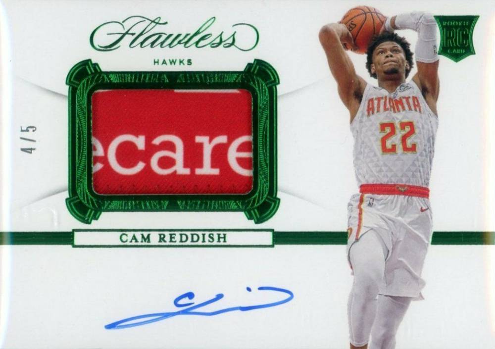 2019 Panini Flawless Signatures Prime Materials Cam Reddish #SPCRD Basketball Card