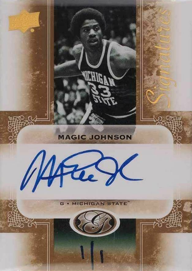 2011 Upper Deck All Time Greats Signatures Magic Johnson #JO1 Basketball Card