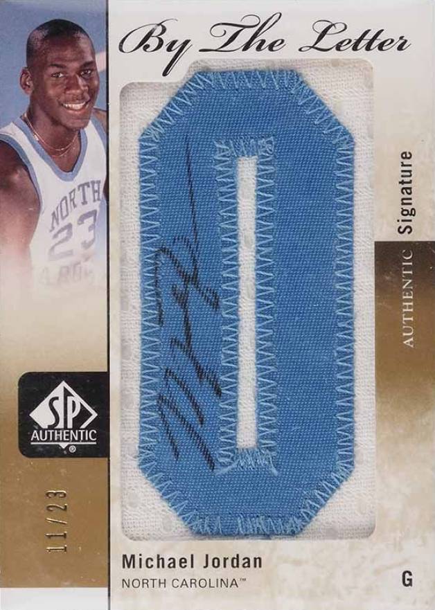 2011 SP Authentic By the Letter Autographs Michael Jordan #BL-MJ Basketball Card