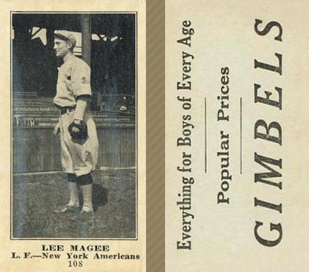 1916 Gimbels Lee Magee #108 Baseball Card
