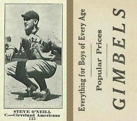 1916 Gimbels Steve O'Neill #135 Baseball Card