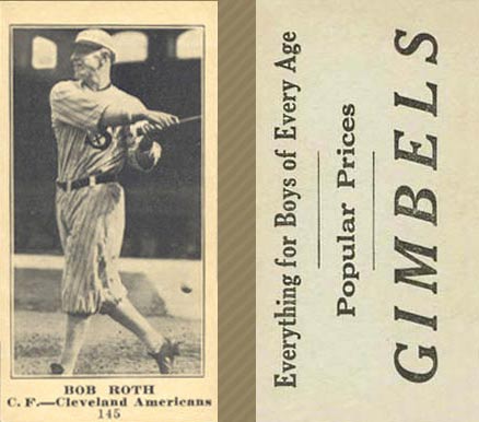 1916 Gimbels Bob Roth #145 Baseball Card