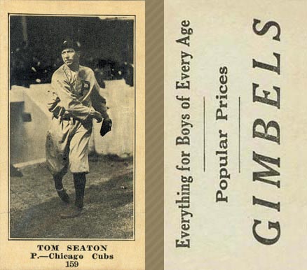 1916 Gimbels (M101-4) Tom Seaton #159 Baseball Card