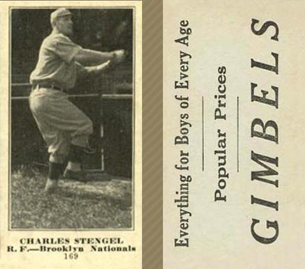 1916 Gimbels Charles Stengel #169 Baseball Card
