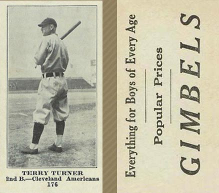 1916 Gimbels Terry Turner #176 Baseball Card