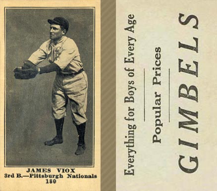1916 Gimbels James Viox #180 Baseball Card