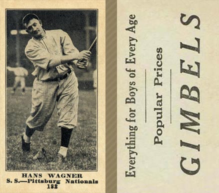 1916 Gimbels Hans Wagner #182 Baseball Card