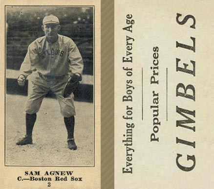 1916 Gimbels Sam Agnew #2 Baseball Card