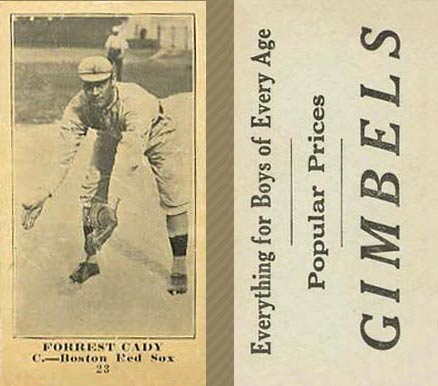 1916 Gimbels Forrest Cady #25 Baseball Card