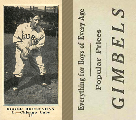 1916 Gimbels Roger Bresnahan #16 Baseball Card