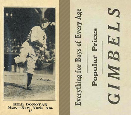 1916 Gimbels Bill Donovan #48 Baseball Card