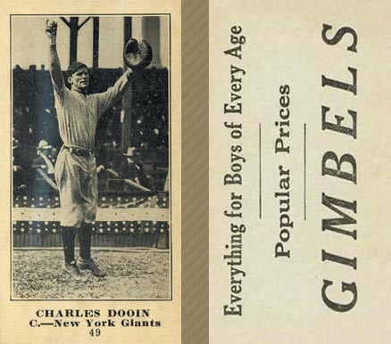 1916 Gimbels Charles Dooin #49 Baseball Card