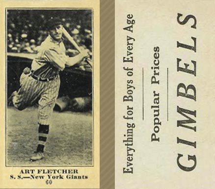 1916 Gimbels Art Fletcher #60 Baseball Card