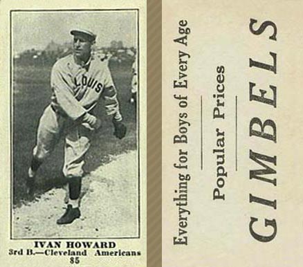 1916 Gimbels Ivan Howard #85 Baseball Card