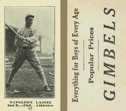 1916 Gimbels Napoleon Lajoie #97 Baseball Card