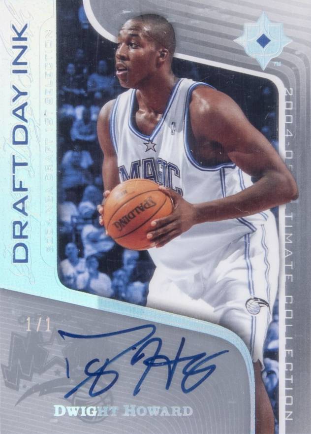 2004 Upper Deck Ultimate Collection Draft Day Ink Dwight Howard #DDI-DH Basketball Card