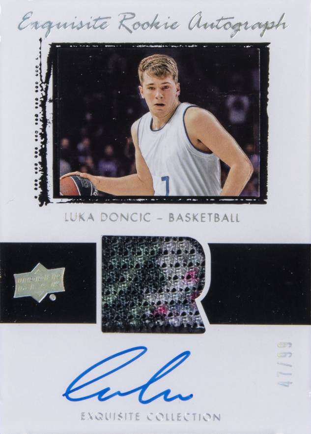 2019 Upper Deck Goodwin Champs Exquisite Rookie Autograph Luka Doncic #LD Basketball Card