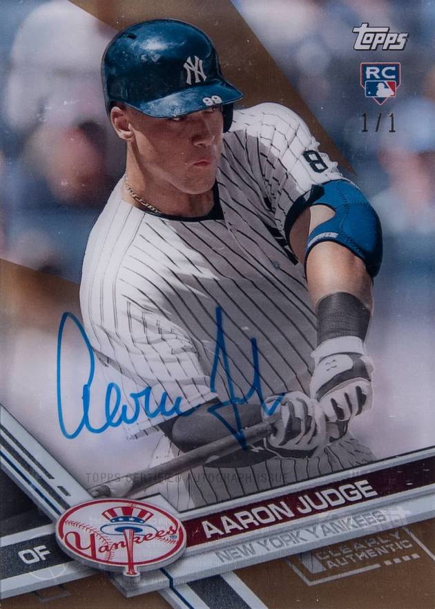 2017 Topps Clearly Authentic Autographs Aaron Judge #AJU Baseball Card