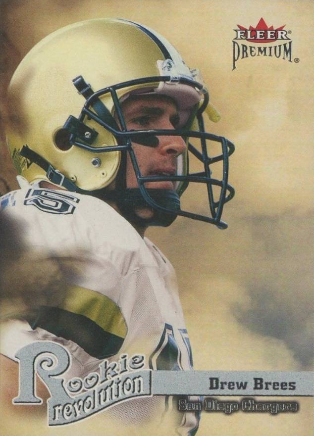 2001 Fleer Premium Rookie Revolution  Drew Brees #3 Football Card