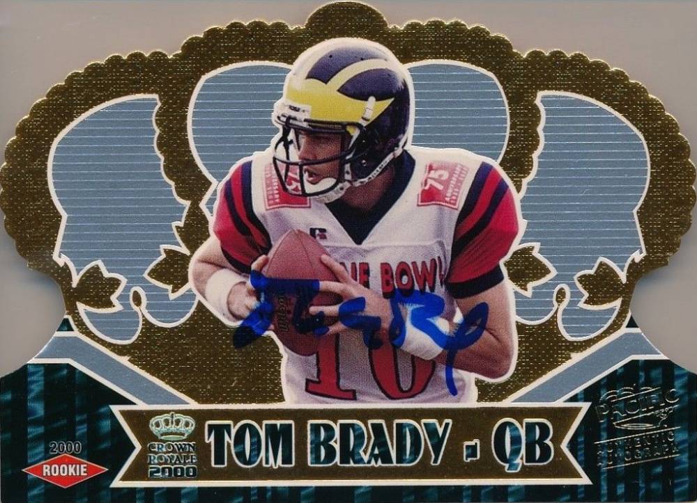 2000 Pacific Crown Royale Tom Brady #110 Football Card