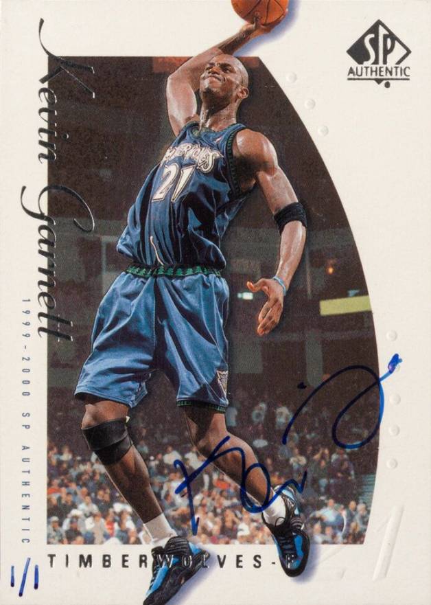 2000 SP Authentic Buyback Kevin Garnett #47 Basketball Card