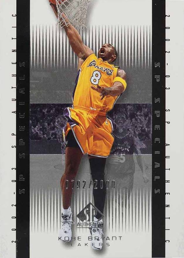 2002 SP Authentic Kobe Bryant #101 Basketball Card