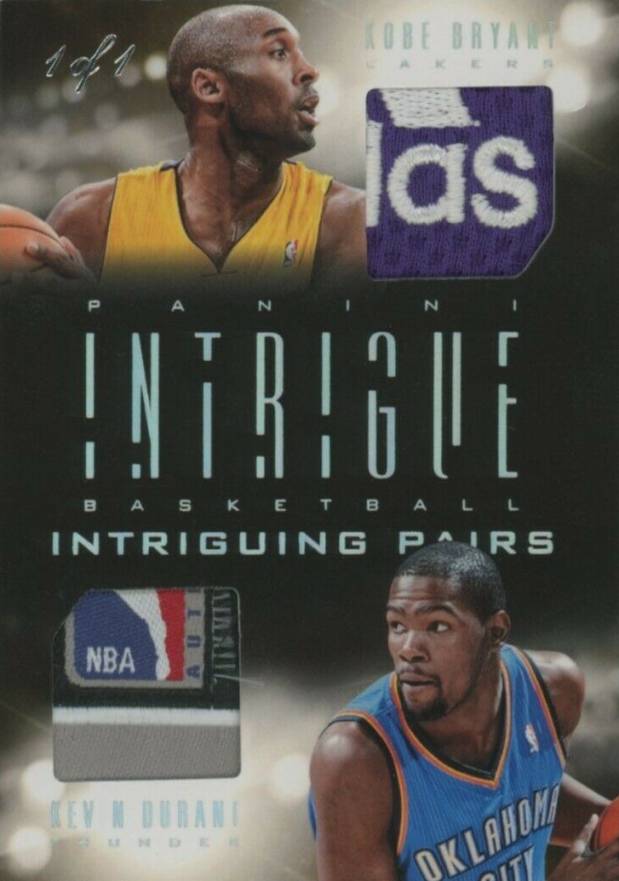 2013 Panini Intrigue Intriguing Pairs Kevin Durant/Kobe Bryant #30 Basketball Card