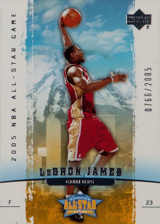 2005 Upper Deck All-Star Game LeBron James #LJ Basketball Card