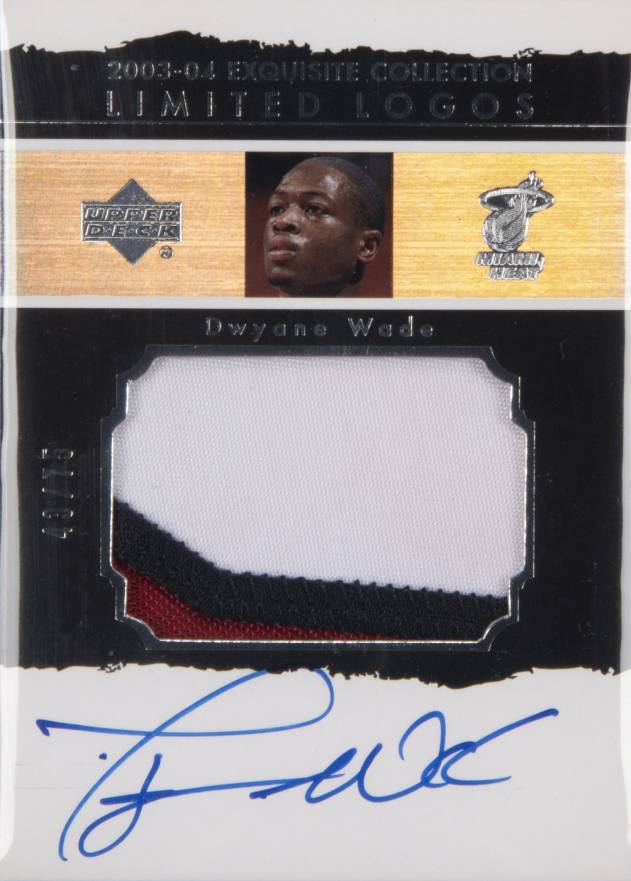 2003 UD Exquisite Collection Limited Logos Dwyane Wade #LL-DY Basketball Card