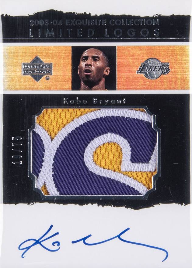 2003 UD Exquisite Collection Limited Logos Kobe Bryant #LL-KB Basketball Card