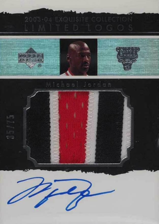 2003 UD Exquisite Collection Limited Logos Michael Jordan #LL-MJ Basketball Card