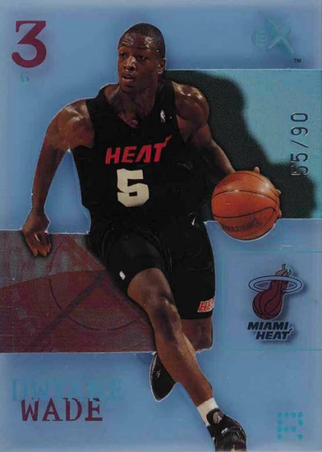 2003 Fleer E-X  Dwyane Wade #90 Basketball Card