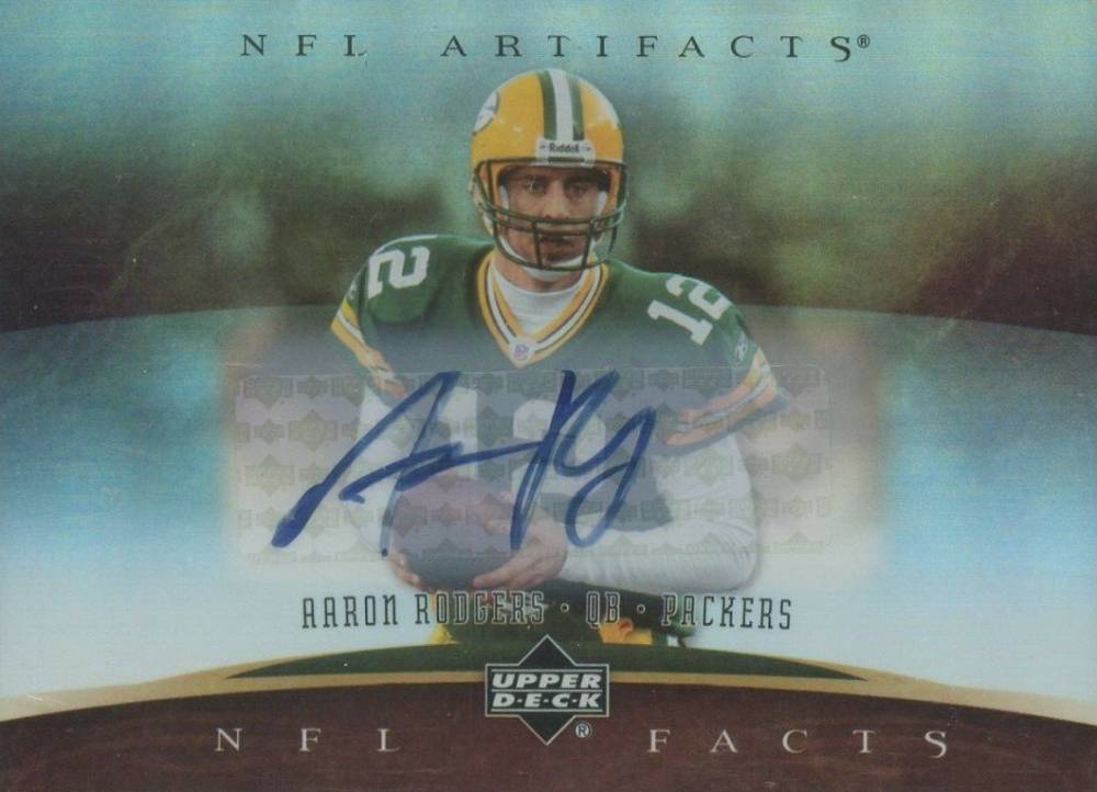 2007 Upper Deck Artifacts NFL Facts Aaron Rodgers #NF-AR Football Card