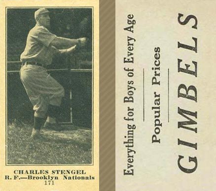 1916 Gimbels (M101-5) Charles Stengel #171 Baseball Card