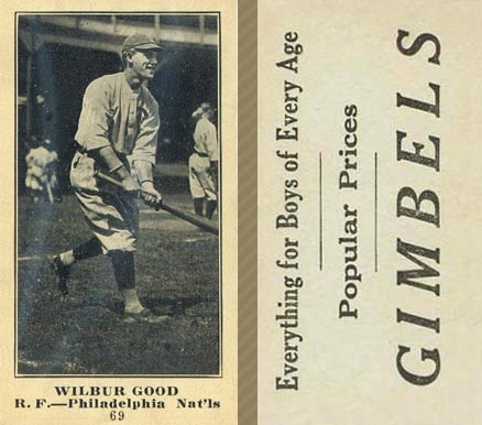 1916 Gimbels (M101-5) Wilbur Good #69 Baseball Card