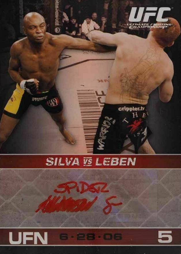 2009 Topps UFC Round 1 Autograph Anderson Silva #A-AS Other Sports Card