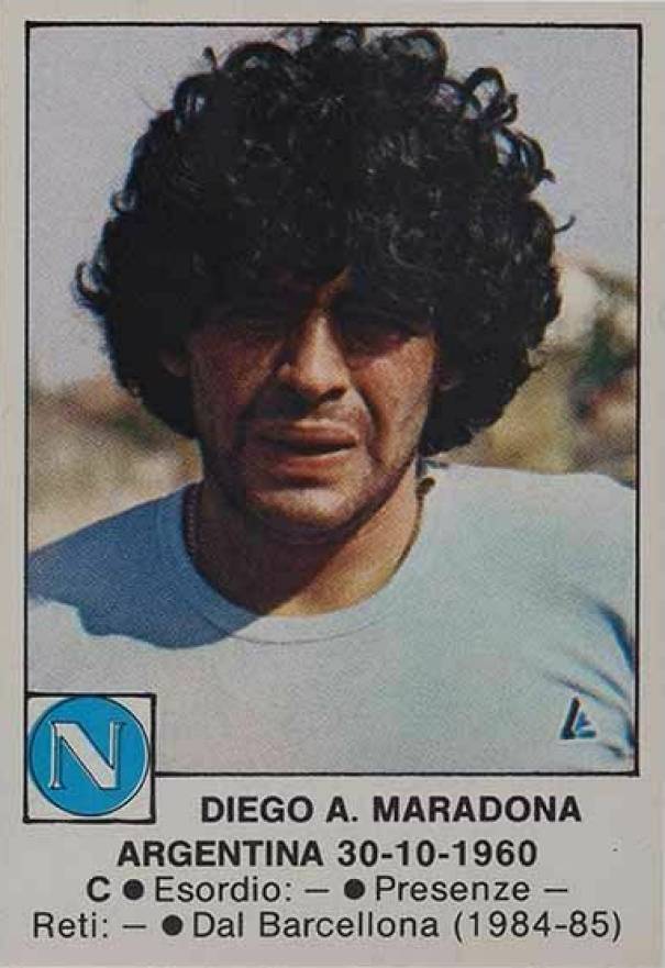 1984 Edis Calciatori Diego Maradona #166 Soccer Card
