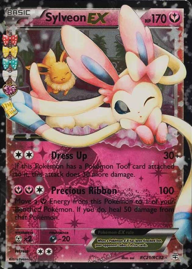 2016 Pokemon XY Generations Radiant Collection Sylveon EX #RC21 TCG Card
