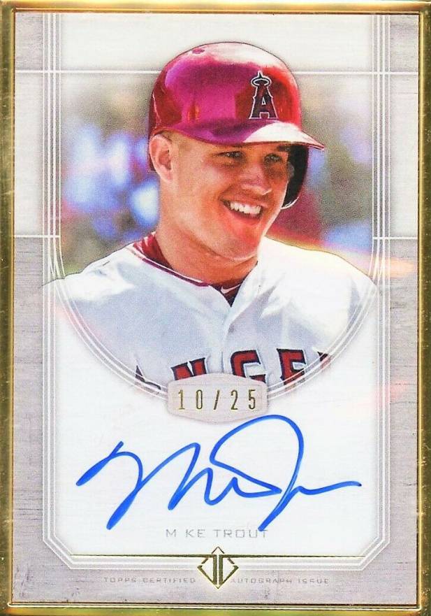 2017 Topps Transcendent Framed Autograph Mike Trout #MT Baseball Card