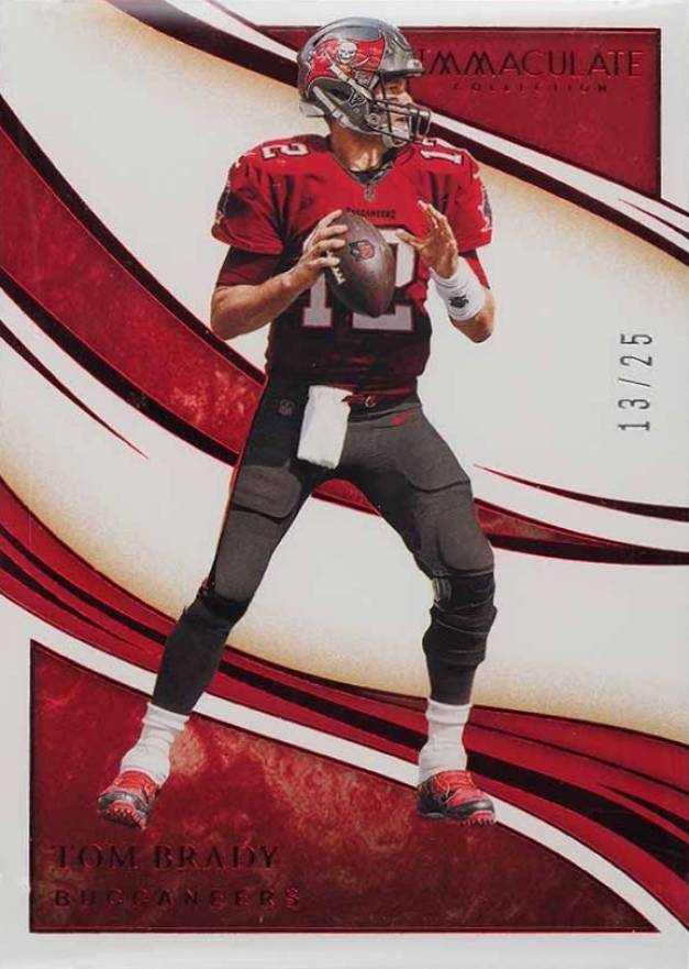2020 Panini Immaculate Collection Tom Brady #33 Football Card