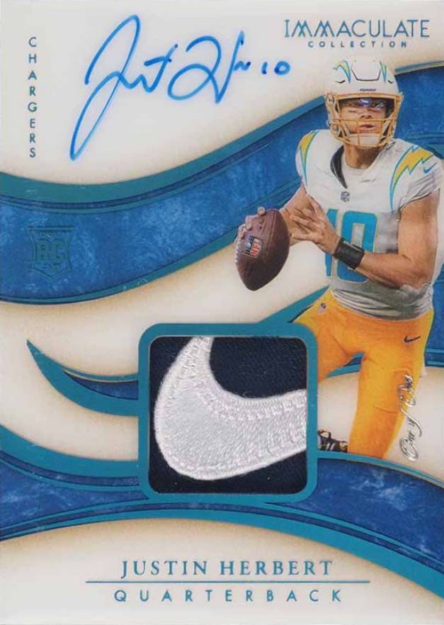 2020 Panini Immaculate Collection Justin Herbert #103 Football Card