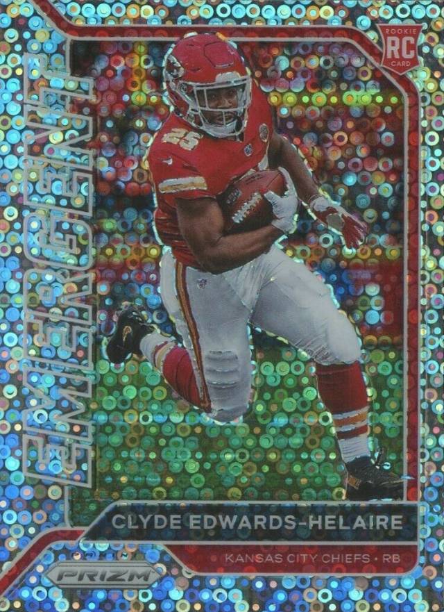 2020 Panini Prizm Emergent Clyde Edwards-Helaire #3 Football Card
