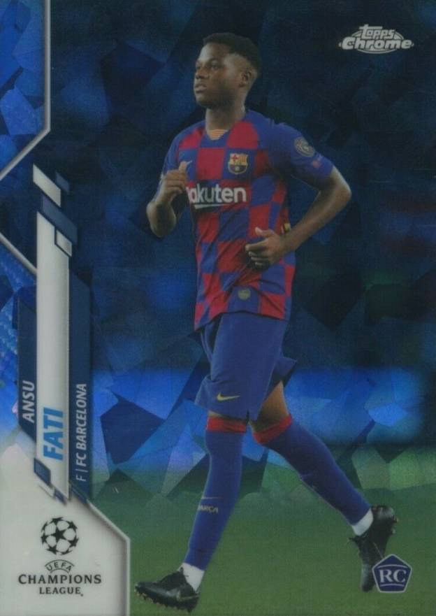 2019 Topps Chrome UEFA Champions League Sapphire Edition Ansu Fati #45 Boxing & Other Card