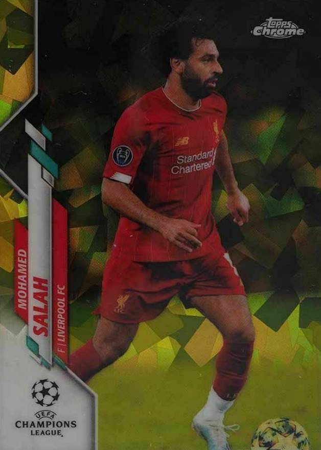 2019 Topps Chrome UEFA Champions League Sapphire Edition Mohamed Salah #69 Soccer Card
