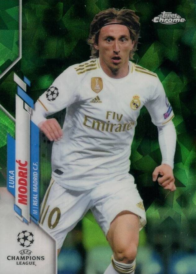 2019 Topps Chrome UEFA Champions League Sapphire Edition Luka Modric #31 Soccer Card